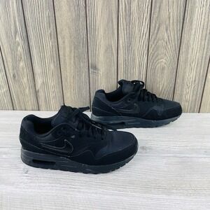 Nike Air Max 1 Triple Black Youth Size 4.5Y DZ3307-001 Black Shoes Sneakers
